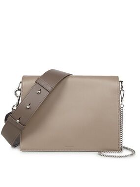 AllSaints crossbody leather bag adjustable strap magnetic flap great condition